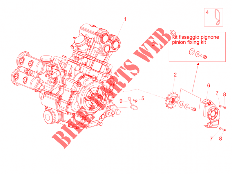 Motor Completeringen voor Aprilia Caponord 2014