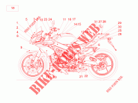 Plate set and decal voor Aprilia Tuono V4 1100 Factory E4 ABS 2017