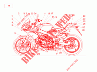 Plate set and decal voor Aprilia Tuono V4 1100 RF E4 ABS 2018