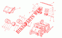 Cylinder   Piston voor Aprilia Tuono V4 1100 RR E4 ABS 2018