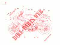 Plate set and decal voor Aprilia Tuono V4 1100 RR E4 ABS 2018