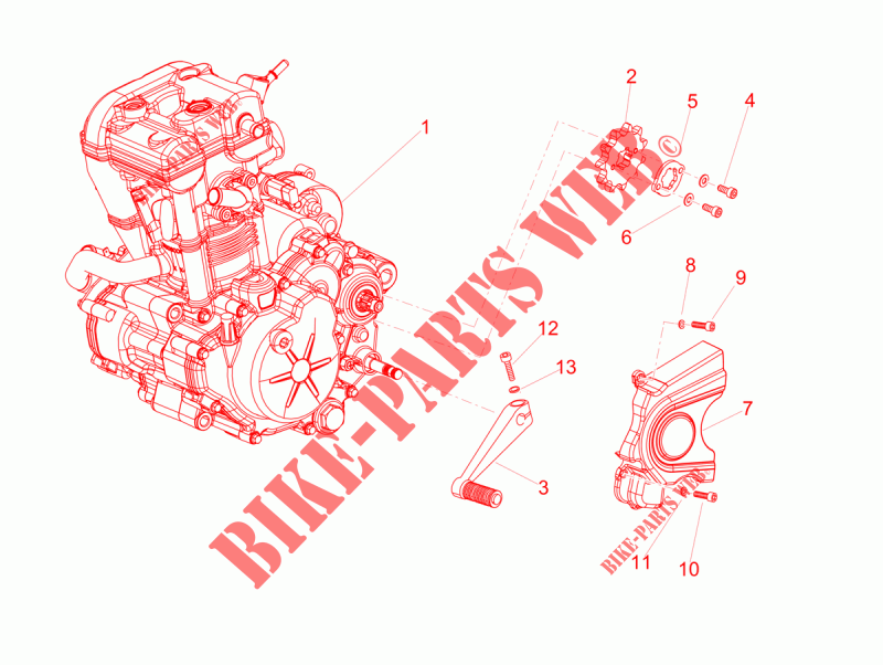Motor Completeringen voor Aprilia RX 125 E4 2018