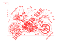 Plate set and decal voor Aprilia Tuono V4 Factory 1100 Euro 4 Superpole ABS 2019
