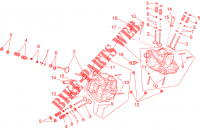 Cylinder head   valves voor Aprilia NA Mana GT 2015