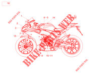 STICKERS voor Aprilia RS 125 4T Euro 5 ABS 2021