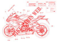 STICKERS voor Aprilia RS 660 4T 8V Euro 5 ABS 2020