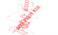 Cilinder Zuiger voor Aprilia RS4 125 4T 2015