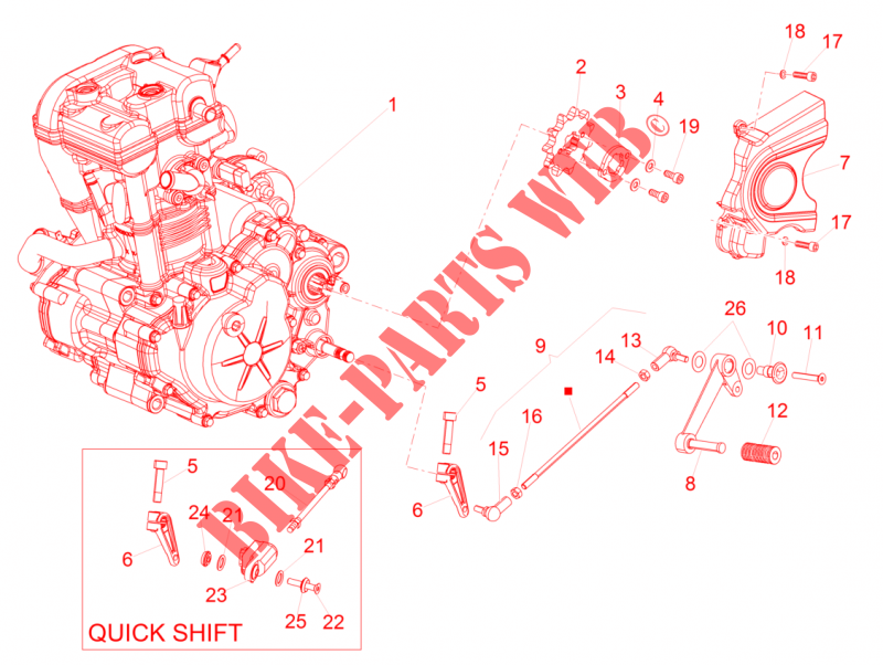 Motor Completeringen voor Aprilia RS4 125 4T 2016