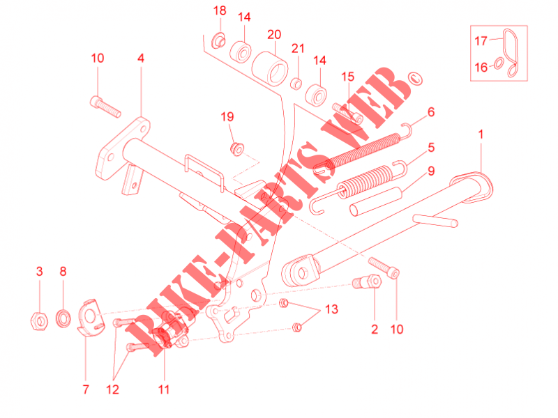 Standaard voor Aprilia RS4 50 2T 2013