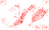 Exhaust unit voor Aprilia Shiver 2014