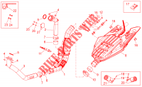Exhaust unit voor Aprilia Shiver 2015