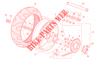 Rear wheel voor Aprilia SL Falco 2000