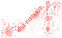 Cylinder head/Carburettor voor Aprilia SR carb. 2014