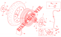 Rear wheel   disc brake voor Aprilia SR H2O (IE+Carb.) 2012