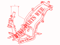 Chassis/frame voor Aprilia SR Motard 4T E3 2014