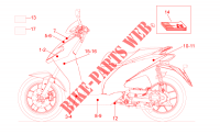 Plaatjes en sierstroken voor Aprilia SR Motard 4T E3 2013