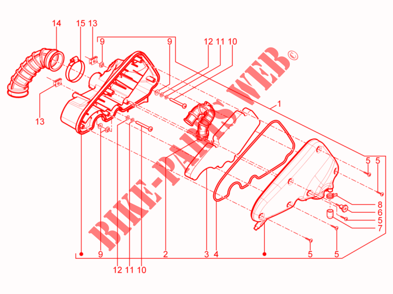 Luchtfilter voor Aprilia SR Motard 4T E3 2014