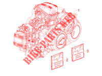 Complete motor voor Aprilia SRV 4T 8V E3 2012