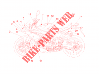 Plate set and decal FRAME 1100 aprilia-motorfietsen TUONO 2017 39